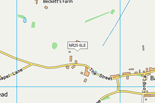 NR25 6LE map - OS VectorMap District (Ordnance Survey)