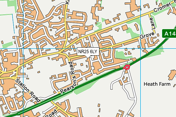 NR25 6LY map - OS VectorMap District (Ordnance Survey)