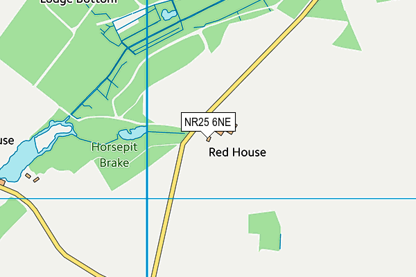 NR25 6NE map - OS VectorMap District (Ordnance Survey)