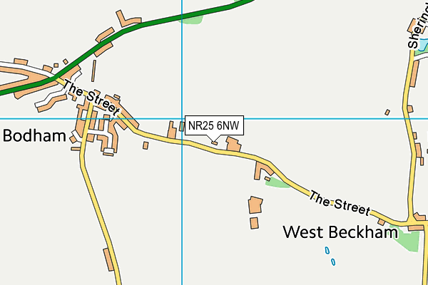 NR25 6NW map - OS VectorMap District (Ordnance Survey)