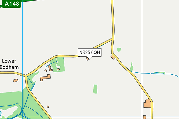 NR25 6QH map - OS VectorMap District (Ordnance Survey)