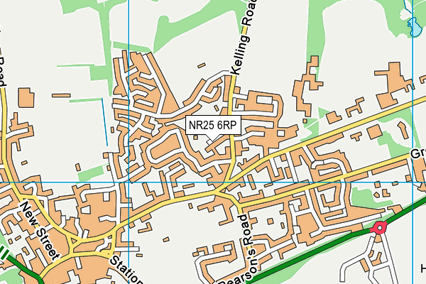 NR25 6RP map - OS VectorMap District (Ordnance Survey)