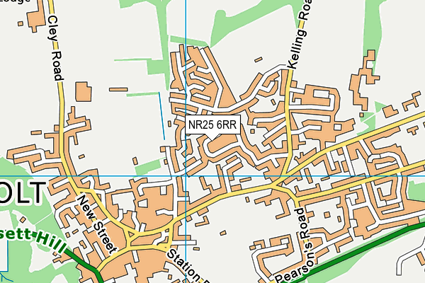 NR25 6RR map - OS VectorMap District (Ordnance Survey)