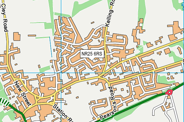 NR25 6RS map - OS VectorMap District (Ordnance Survey)