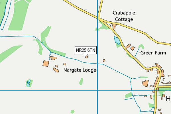 NR25 6TN map - OS VectorMap District (Ordnance Survey)