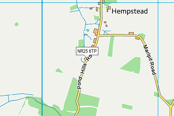 NR25 6TP map - OS VectorMap District (Ordnance Survey)