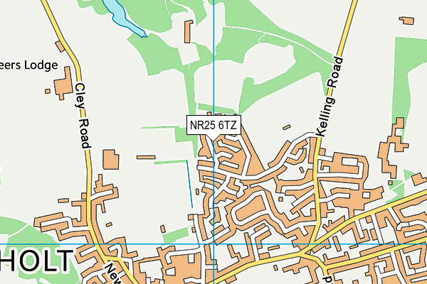 NR25 6TZ map - OS VectorMap District (Ordnance Survey)
