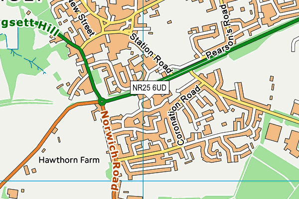 NR25 6UD map - OS VectorMap District (Ordnance Survey)