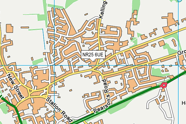 NR25 6UE map - OS VectorMap District (Ordnance Survey)