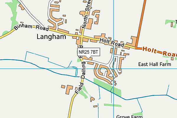 NR25 7BT map - OS VectorMap District (Ordnance Survey)
