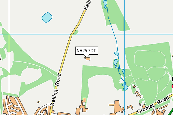 NR25 7DT map - OS VectorMap District (Ordnance Survey)