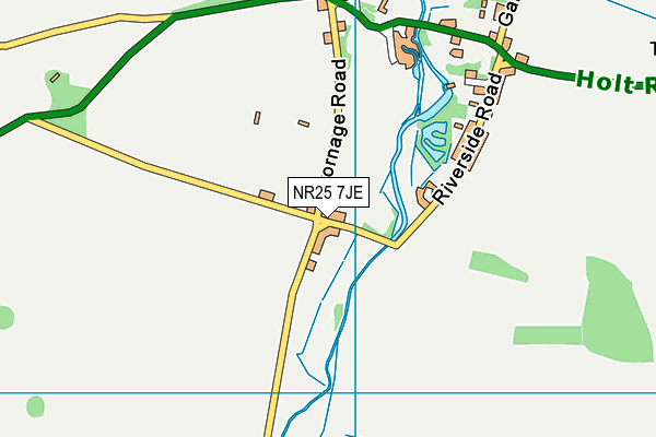 NR25 7JE map - OS VectorMap District (Ordnance Survey)