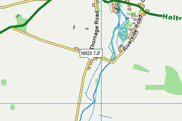 NR25 7JF map - OS VectorMap District (Ordnance Survey)