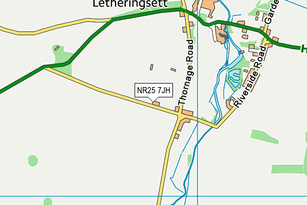 NR25 7JH map - OS VectorMap District (Ordnance Survey)