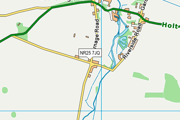 NR25 7JQ map - OS VectorMap District (Ordnance Survey)