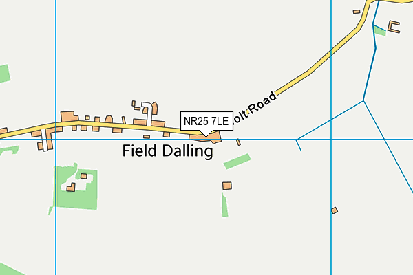 NR25 7LE map - OS VectorMap District (Ordnance Survey)