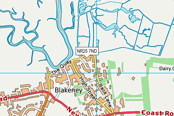 NR25 7ND map - OS VectorMap District (Ordnance Survey)