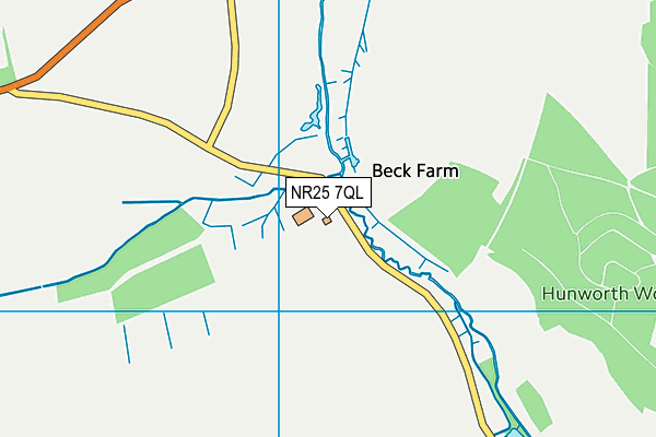 NR25 7QL map - OS VectorMap District (Ordnance Survey)