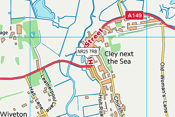 NR25 7RB map - OS VectorMap District (Ordnance Survey)