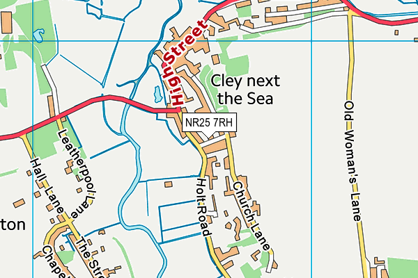 NR25 7RH map - OS VectorMap District (Ordnance Survey)