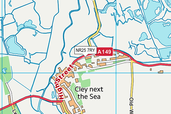 NR25 7RY map - OS VectorMap District (Ordnance Survey)