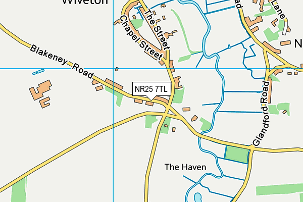NR25 7TL map - OS VectorMap District (Ordnance Survey)