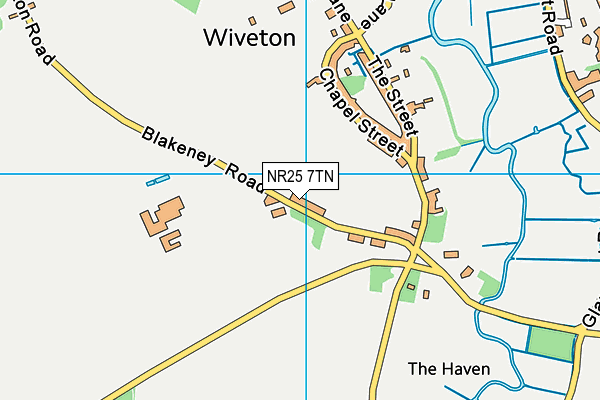 NR25 7TN map - OS VectorMap District (Ordnance Survey)