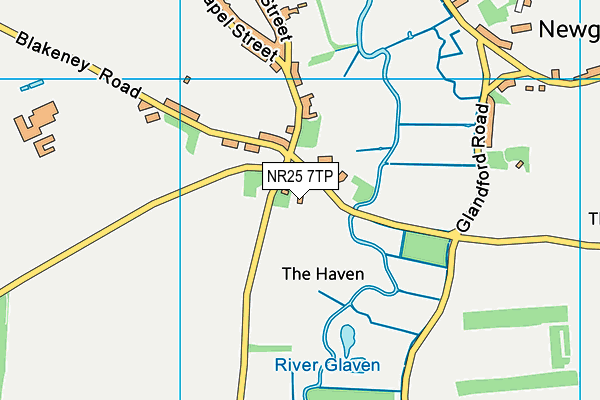 NR25 7TP map - OS VectorMap District (Ordnance Survey)