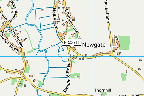 NR25 7TT map - OS VectorMap District (Ordnance Survey)