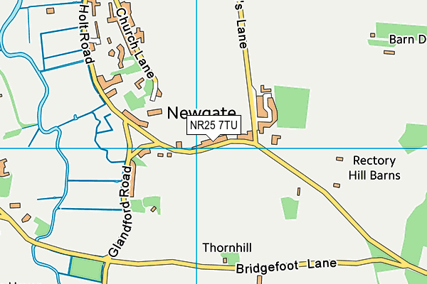 NR25 7TU map - OS VectorMap District (Ordnance Survey)