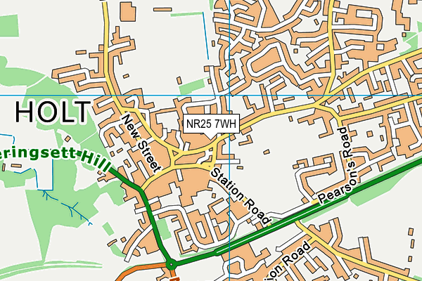 NR25 7WH map - OS VectorMap District (Ordnance Survey)