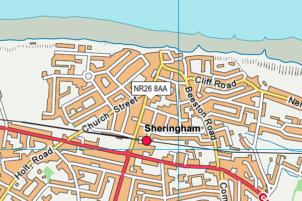 NR26 8AA map - OS VectorMap District (Ordnance Survey)