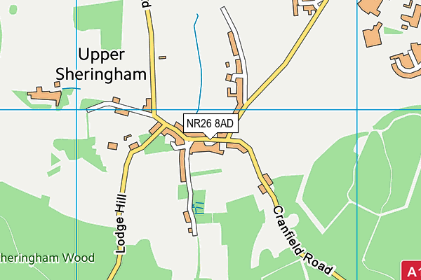 NR26 8AD map - OS VectorMap District (Ordnance Survey)