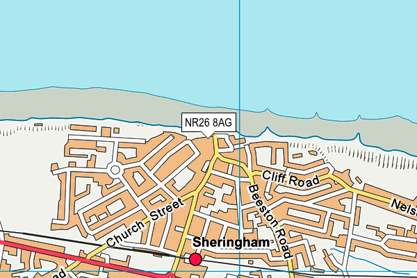 NR26 8AG map - OS VectorMap District (Ordnance Survey)