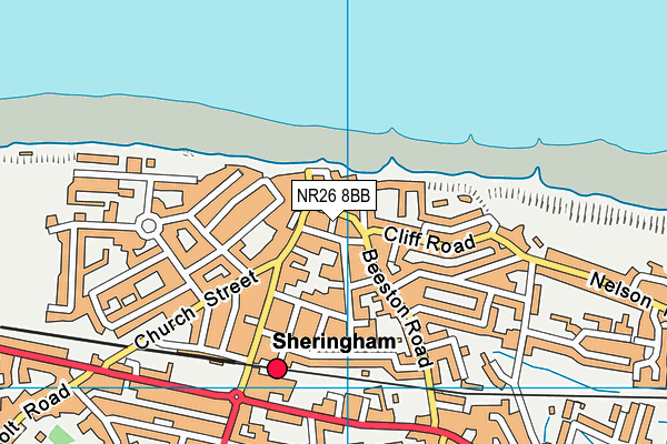 NR26 8BB map - OS VectorMap District (Ordnance Survey)