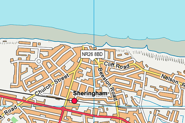 NR26 8BD map - OS VectorMap District (Ordnance Survey)