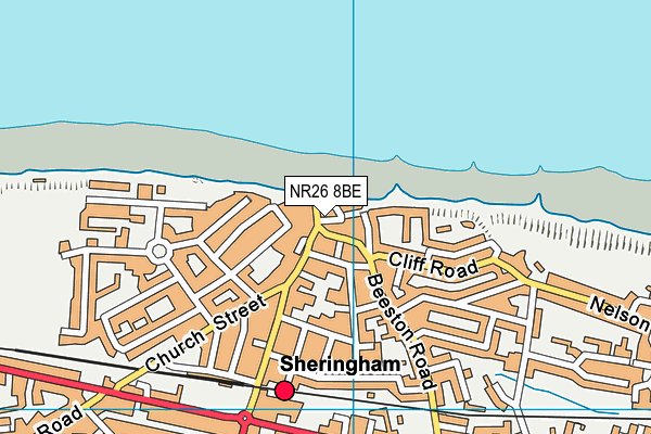 NR26 8BE map - OS VectorMap District (Ordnance Survey)