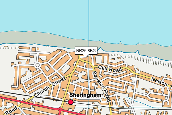 Map of SHERINGHAM MUSEUM NORFOLK TRUST (TRADING) LIMITED at district scale