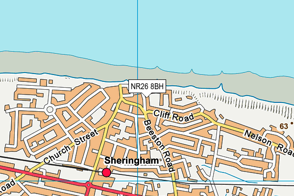 NR26 8BH map - OS VectorMap District (Ordnance Survey)