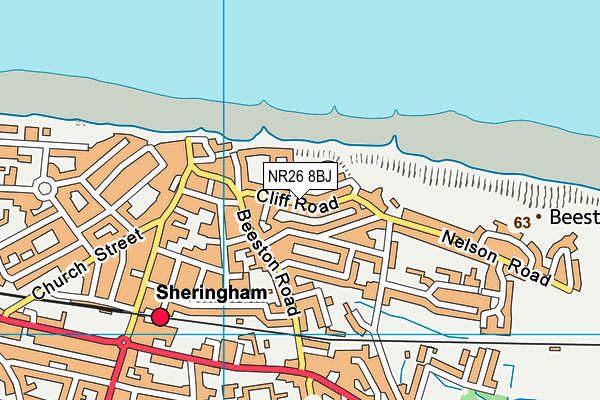 NR26 8BJ map - OS VectorMap District (Ordnance Survey)