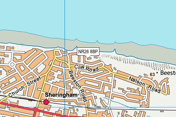 NR26 8BP map - OS VectorMap District (Ordnance Survey)