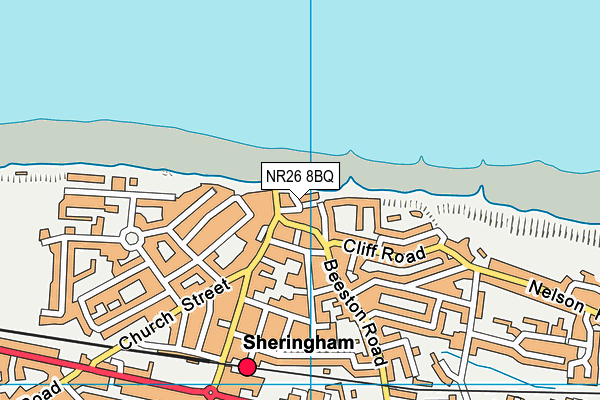 NR26 8BQ map - OS VectorMap District (Ordnance Survey)