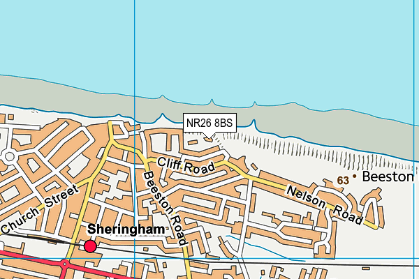 NR26 8BS map - OS VectorMap District (Ordnance Survey)