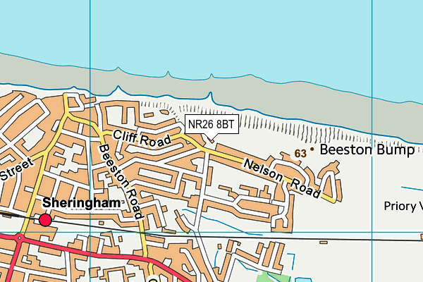 NR26 8BT map - OS VectorMap District (Ordnance Survey)