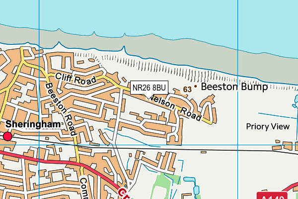 NR26 8BU map - OS VectorMap District (Ordnance Survey)