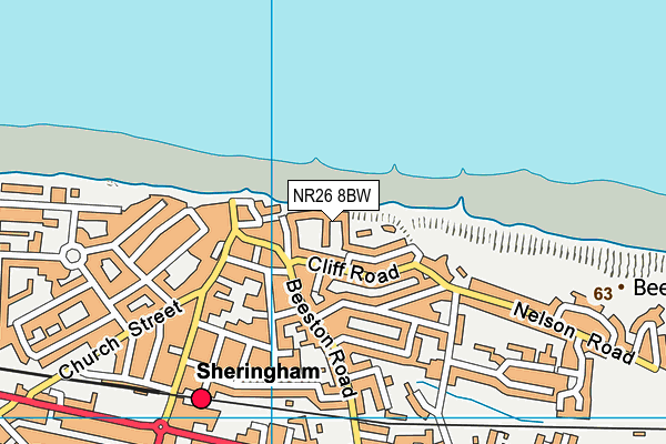 NR26 8BW map - OS VectorMap District (Ordnance Survey)
