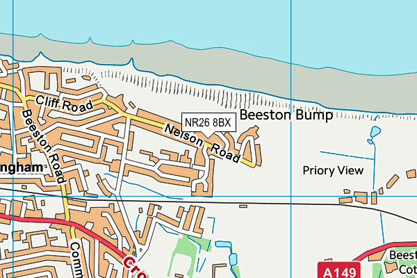 NR26 8BX map - OS VectorMap District (Ordnance Survey)