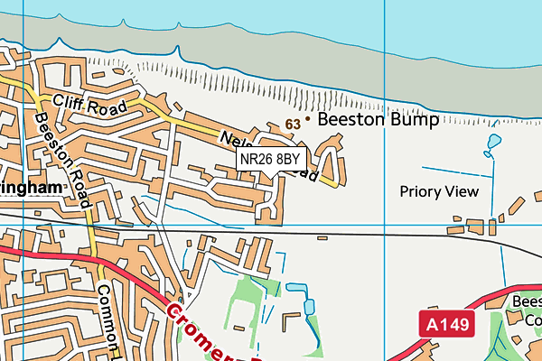 NR26 8BY map - OS VectorMap District (Ordnance Survey)