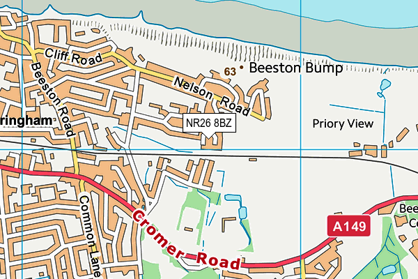 NR26 8BZ map - OS VectorMap District (Ordnance Survey)