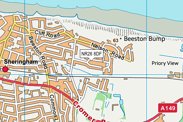 NR26 8DF map - OS VectorMap District (Ordnance Survey)